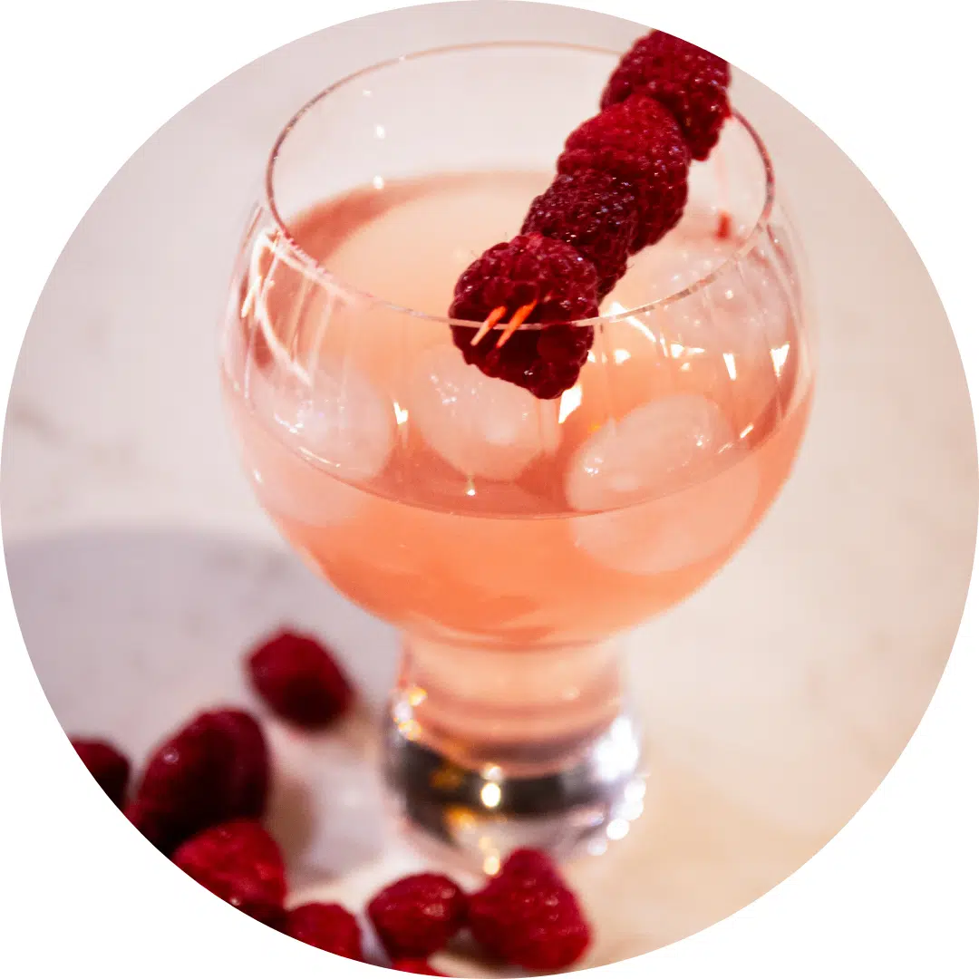 Raspberry & Rhubarb Punch Cocktail