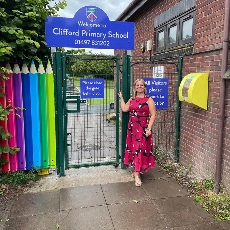 Sarah at Clifford Primary School